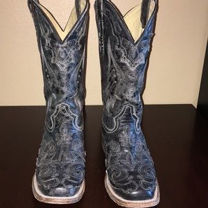 Ladies Corral Cowboy Boots (Black) Size 9m